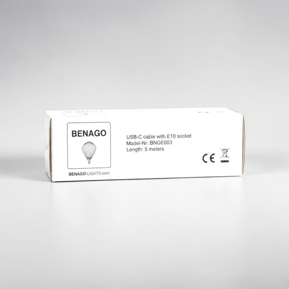 Verpackung des Kabels mit LED, 5 m, von Benago Lights